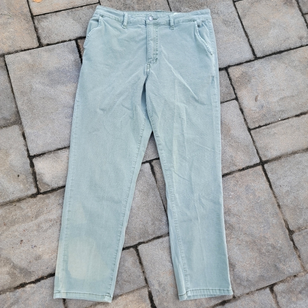 Cosmic Blue Love Green Casual Pants 31